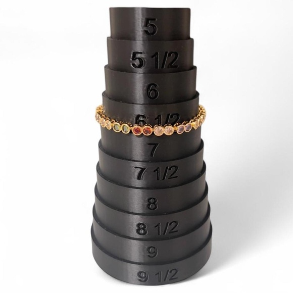 18K Rose Gold Plated Tennis Bracelet – Multicolor Rhinestones – NWOT - Picture 2 of 4